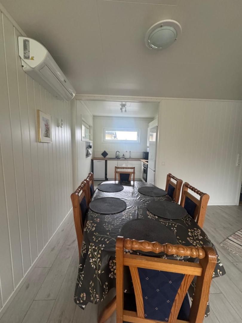 Dining table with chairs for six