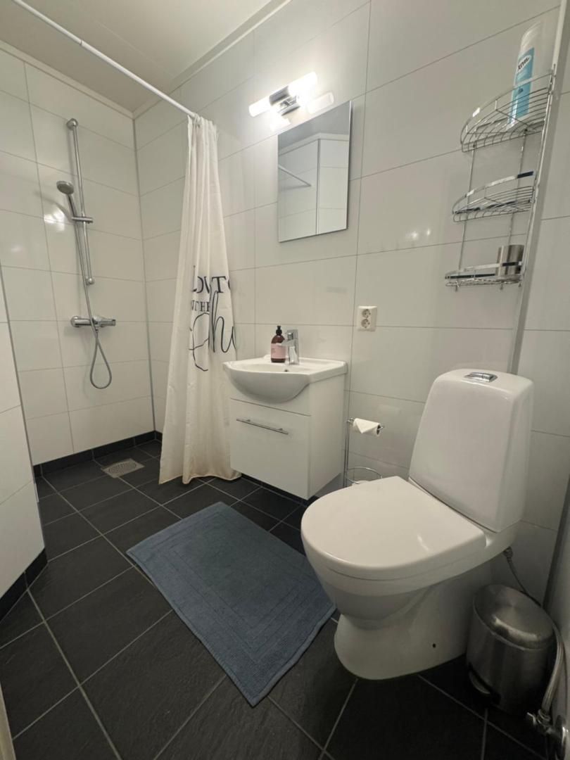 Bathroom with shower and toilet