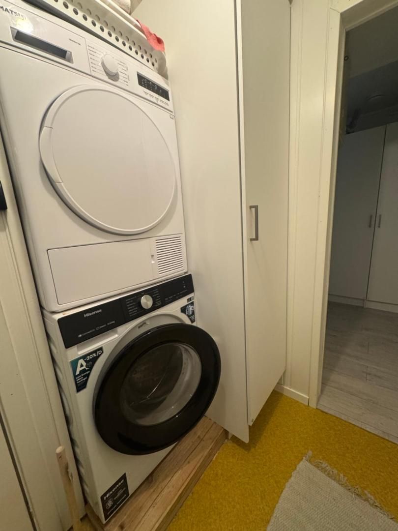 Stacked washer and dryer